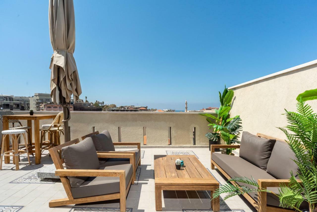 Duplex With Sea View Terrace Above The Flea Market Tel Aviv Esterno foto